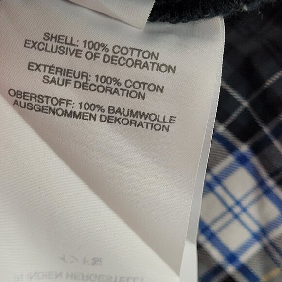 J Crew Embellished Button-Up Shirt in Forest Tartan Glen Plaid Size Petite S - Picture 6 of 7